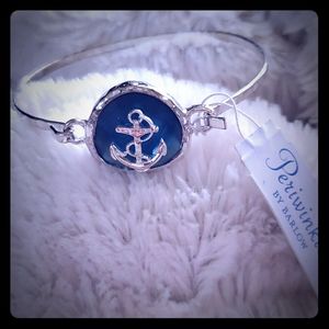 NWT ⚓ charm on blue 💙 sea glass with spring hook